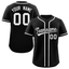 Custom Black Black-Old Gold Baseball Jersey